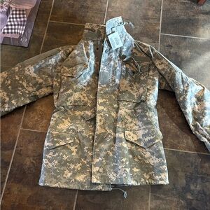 Men's Digital Camo Field Jacket - Military Style